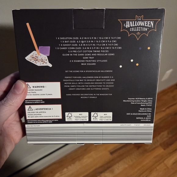 Halloween Gem-by-Number Kit - Picture 2 of 4